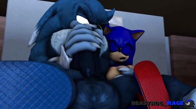 Werehog and Sonic's Ball-Busting Bliss