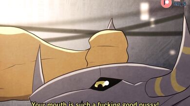 Blackwargreymon and Wargreymon's Rough Anal Adventures