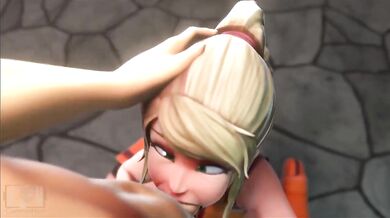 Samus' oral obsession with the massive shaft