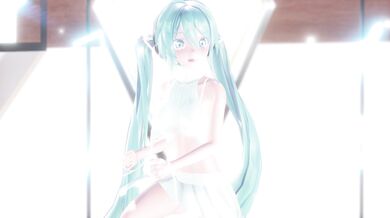 Miku and Rin - Lap Tapping Love Underwear Uncensored