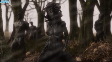 Meditating Medusa (Stone Version)