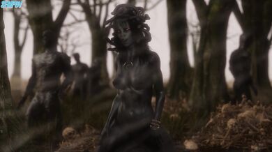 Meditating Medusa (Stone Version)