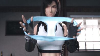 Tifa shows you her panties and you become a level 3 toaster.