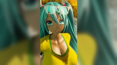 Watch as this beautiful Brazilian futa Miku gets penetrated in the ass by a well-endowed cock! This NSFW hentai PORN video is not to be missed.