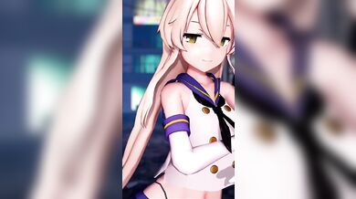 Jizz Volcano on a Train: Shimakaze's Explosive Orgasmic Adventure [MMD Hentai]