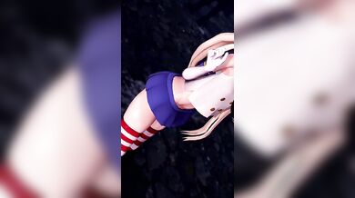 Jizz Volcano on a Train: Shimakaze's Explosive Orgasmic Adventure [MMD Hentai]