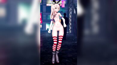 Jizz Volcano on a Train: Shimakaze's Explosive Orgasmic Adventure [MMD Hentai]