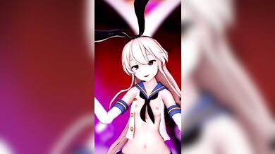 Shimakaze's Slutty Spread-Eagle Fuck Fest [MMD R18]