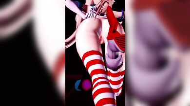 Shimakaze's Slutty Spread-Eagle Fuck Fest [MMD R18]