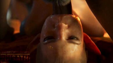 Sera's Sexcapades in Skyhold: Fucking Bull and Niisath on Day 3 of Her Confinement [BDSM]