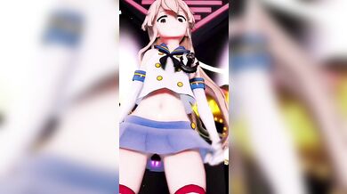 Sailor Shimakaze's Explosive Orgasmic Adventure in Booo! [MMD R18]