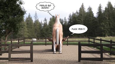 Keila's Anal Insemination Adventure with the Mighty Clydesdale!