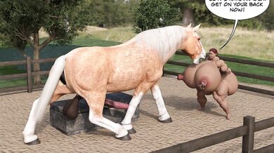 Keila's Anal Insemination Adventure with the Mighty Clydesdale!