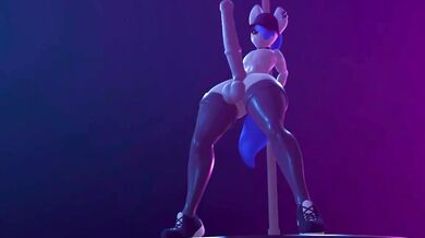 Tarantula Twerks on the Stripper Pole