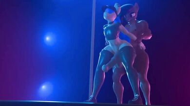 Tarantula Twerks on the Stripper Pole