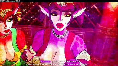 Black Tentacles Cumming All Over Janna's Body: Arcana Sutra 3D Porn Video.