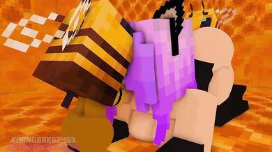 Lily's Pussy Swarmed by Horny Bees in The Hive