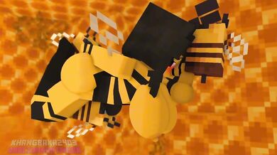 Lily's Pussy Swarmed by Horny Bees in The Hive