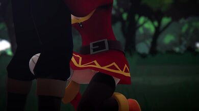 Megumin and Konosuba's Anal Gangbang Adventures with Chun-Li and Asuka
