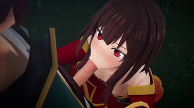 Megumin and Konosuba's Anal Gangbang Adventures with Chun-Li and Asuka