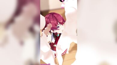 'Sexy Marine Helps Suzutaro with His Fuwamoco in 3D'