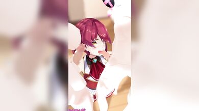 'Sexy Marine Helps Suzutaro with His Fuwamoco in 3D'