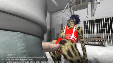 Scatlustful Saiko Bends Over for Furry Anal Fun in Swimsuit (XStoryPlayer)