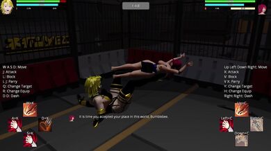 'Tiny Tinkerbell vs Muscular Bumble in a Hentai Wrestling Match'