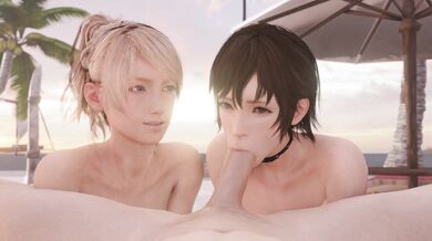 Watch as Luna and Iris Blow Job ReRender, with their wet beach bodies and innocent faces, will make you want to join the party right away.