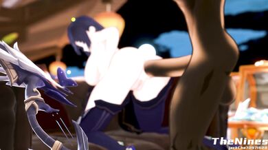 Anal Sex with a Big D*ck for a Small Slut: Yelan's Tight Hole Ripped Open by TheNines