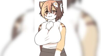 Kinky Calico Catgirl Pleasures Herself with Furry Feline Toys in Hot PMV/HMV