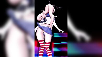 Shimakaze's Spiritual Orgy [MMD R18]