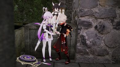 Tingyun's Slutty Feet get Worshiped by Fu Xuan and Kazuha in Kinky Foot Fetish Porn