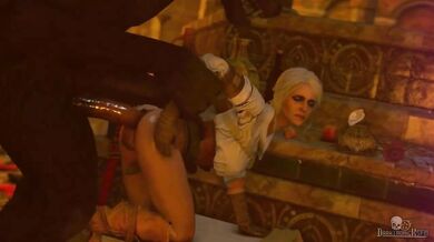 Ciri Gets Fucked by a Werewolf - Darktronick