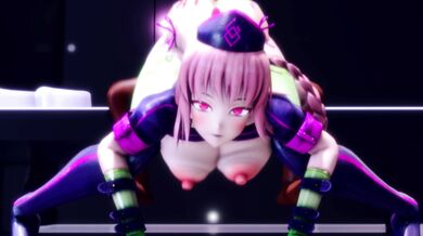 Nightingale's Jizzed-up O-face and Creampie Gape