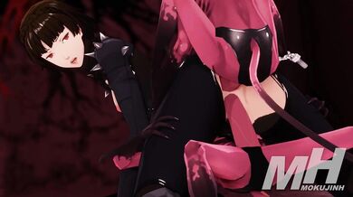 Makoto Nijima's Lustful Threesome [Persona5] [Mokujin Hornywood]