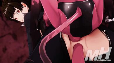 Makoto Nijima's Lustful Threesome [Persona5] [Mokujin Hornywood]