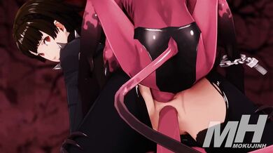 Makoto Nijima's Lustful Threesome [Persona5] [Mokujin Hornywood]