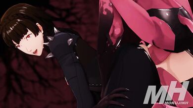 Makoto Nijima's Lustful Threesome [Persona5] [Mokujin Hornywood]