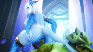 Hot Elf on Goblin Action
