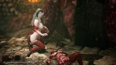 Tentacle Demon Fucks Succubus in Hell