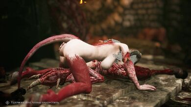 Tentacle Demon Fucks Succubus in Hell