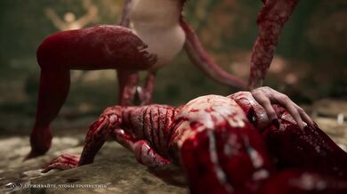 Tentacle Demon Fucks Succubus in Hell