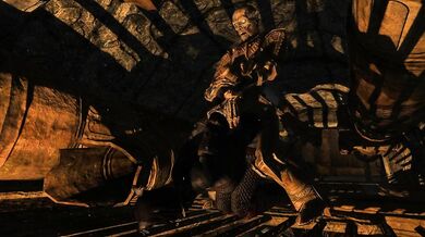 Ghoulish Dwarf Fucks Living Dead Khajiit Girl in a Slave Machine