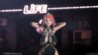 Thicc Phone Sex with Pyra: A Xenoblade MMD Porn Parody