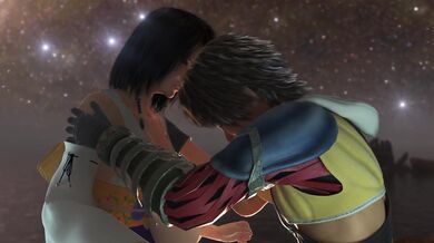 Aeris's Threesome with Tidus and Wakka at Zanarkand
