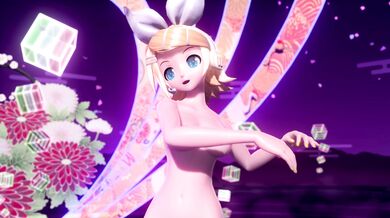 Kagamine Rin's 39-Inch Juggs Bang to the Beat in Project DIVA M39s+
