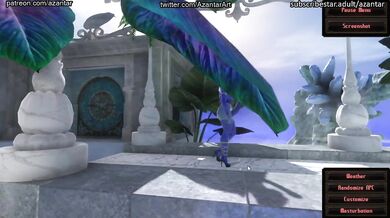 Temple of Pleasure's resident Dickgirl goes for a stroll.