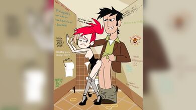 Panty-less Frankie Gets Fucked in Public Restroom by SuitedFox