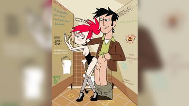 Panty-less Frankie Gets Fucked in Public Restroom by SuitedFox